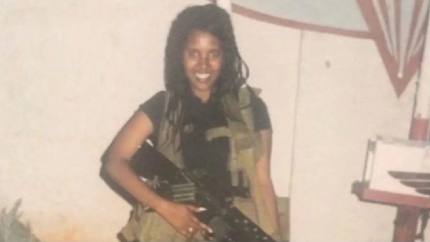 Mazi Melesa Pilip during her IDF service. 