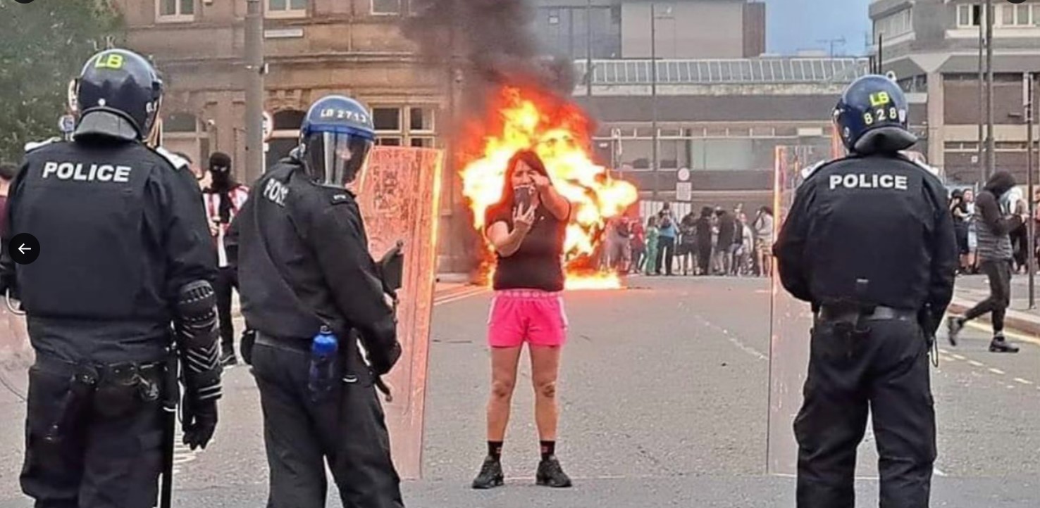 Civil unrest in Sunderland, England. 