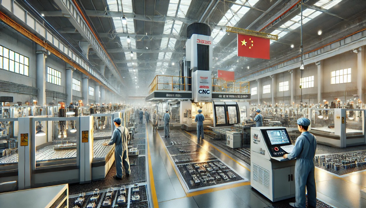A Chinese CNC shop.
