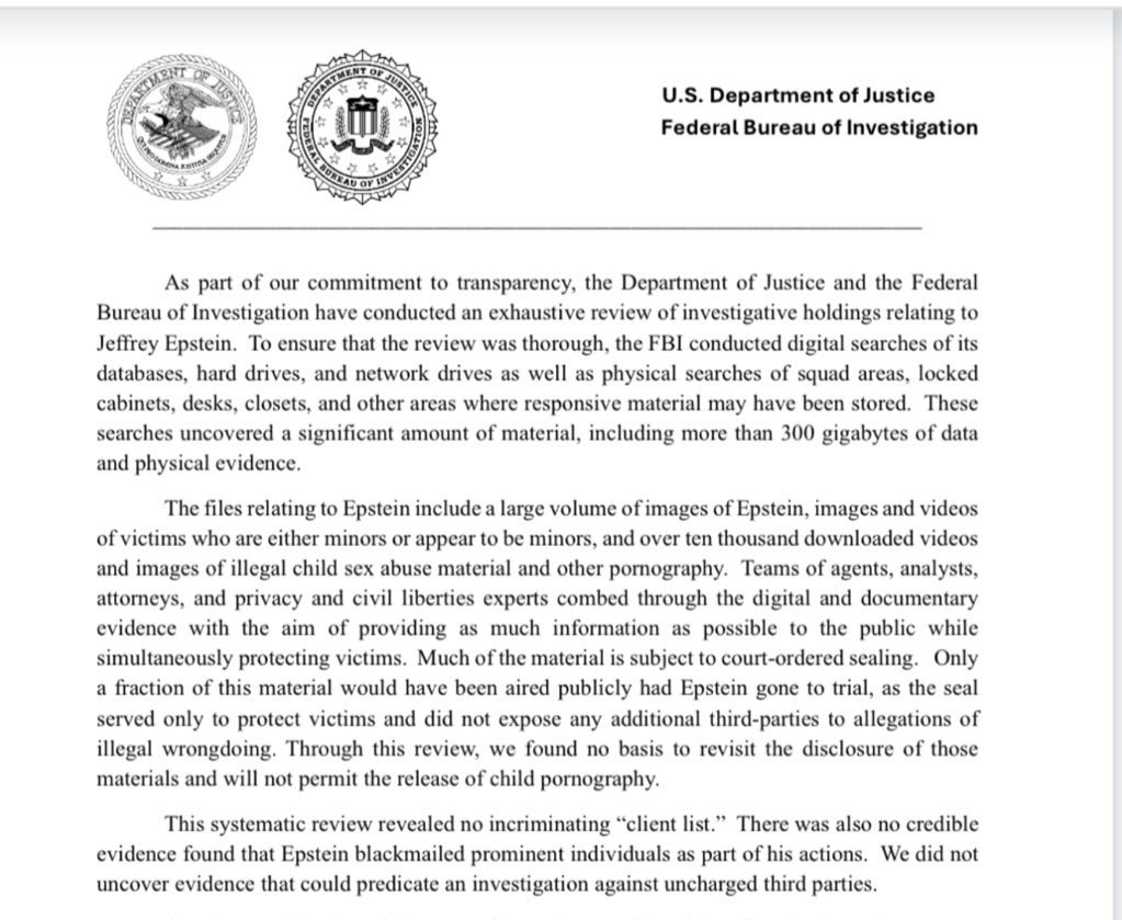 Epstein Memo