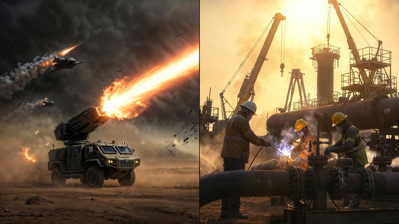 Energy beam missile defense and oil field repairs.