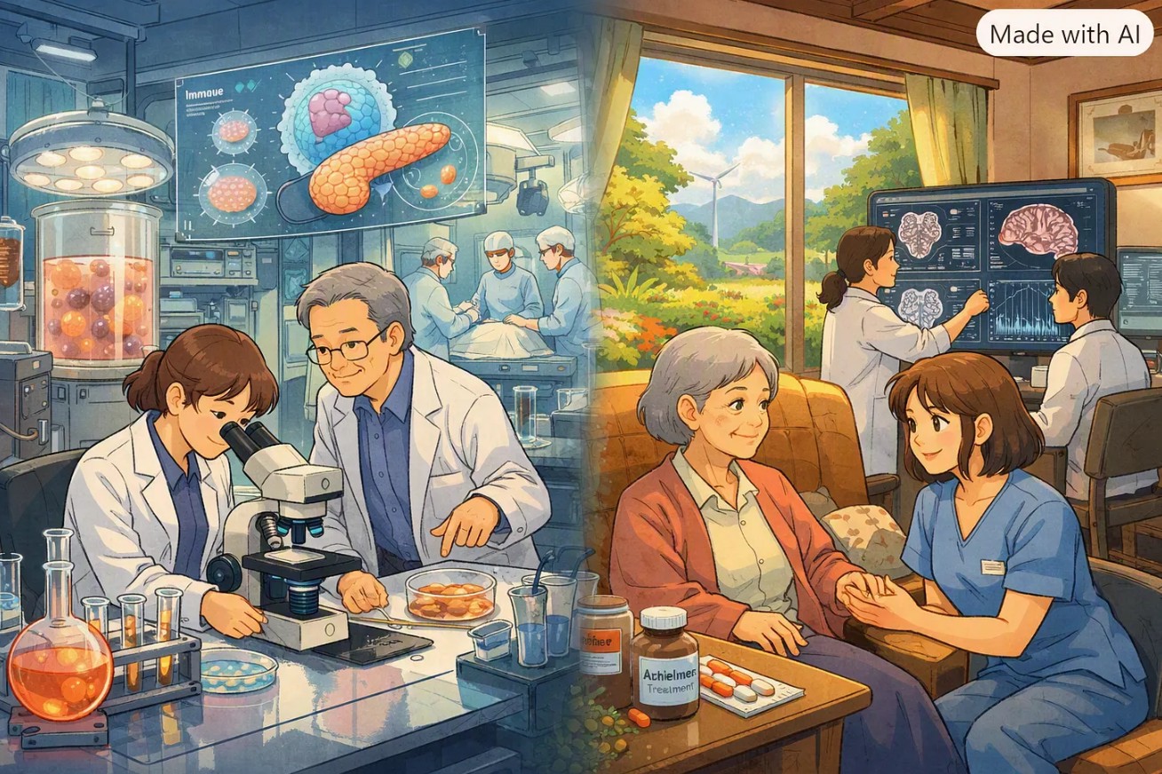 Biotechnologists, Studio Ghibli-style
