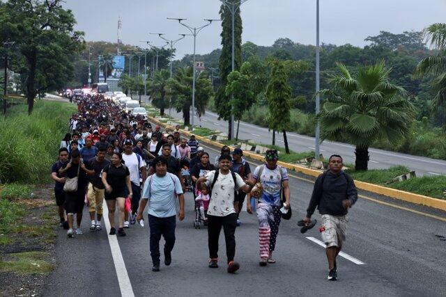 New Migrant Caravan Heads North Through Mexico Hoping For Democratic Midterm Victory
