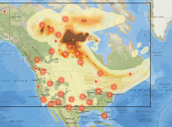 Hey Canada, Your Failed Wildfire Management Is Poisoning America's Skies
