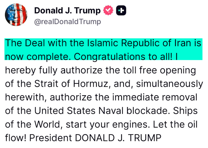 Trump announcement
