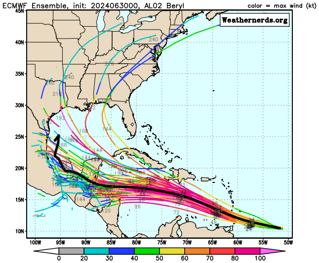 Hurricane Beryl To Intensify Into "Extremely Dangerous Cat. 4" Storm