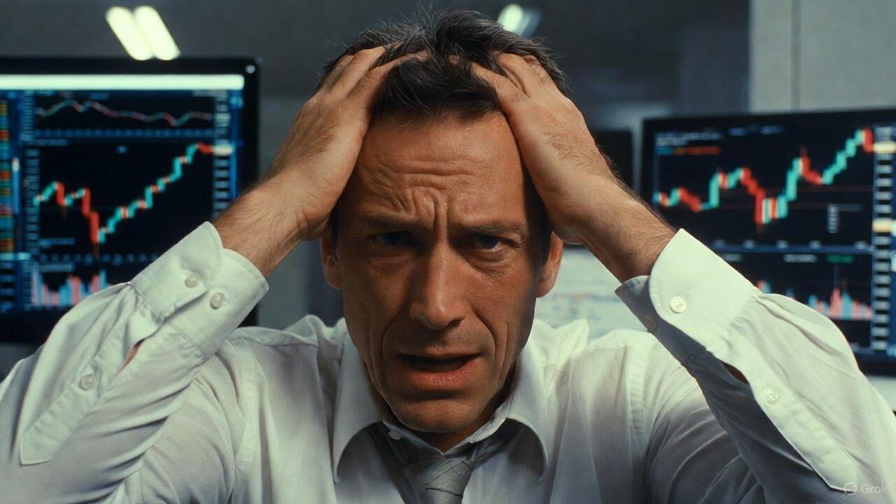 A distraught trader.