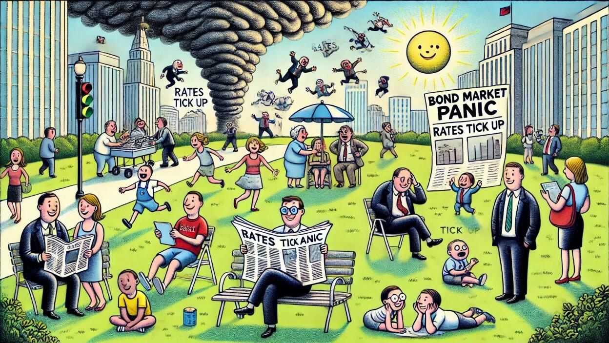 Bond Market Sky Is Falling AI Imagery