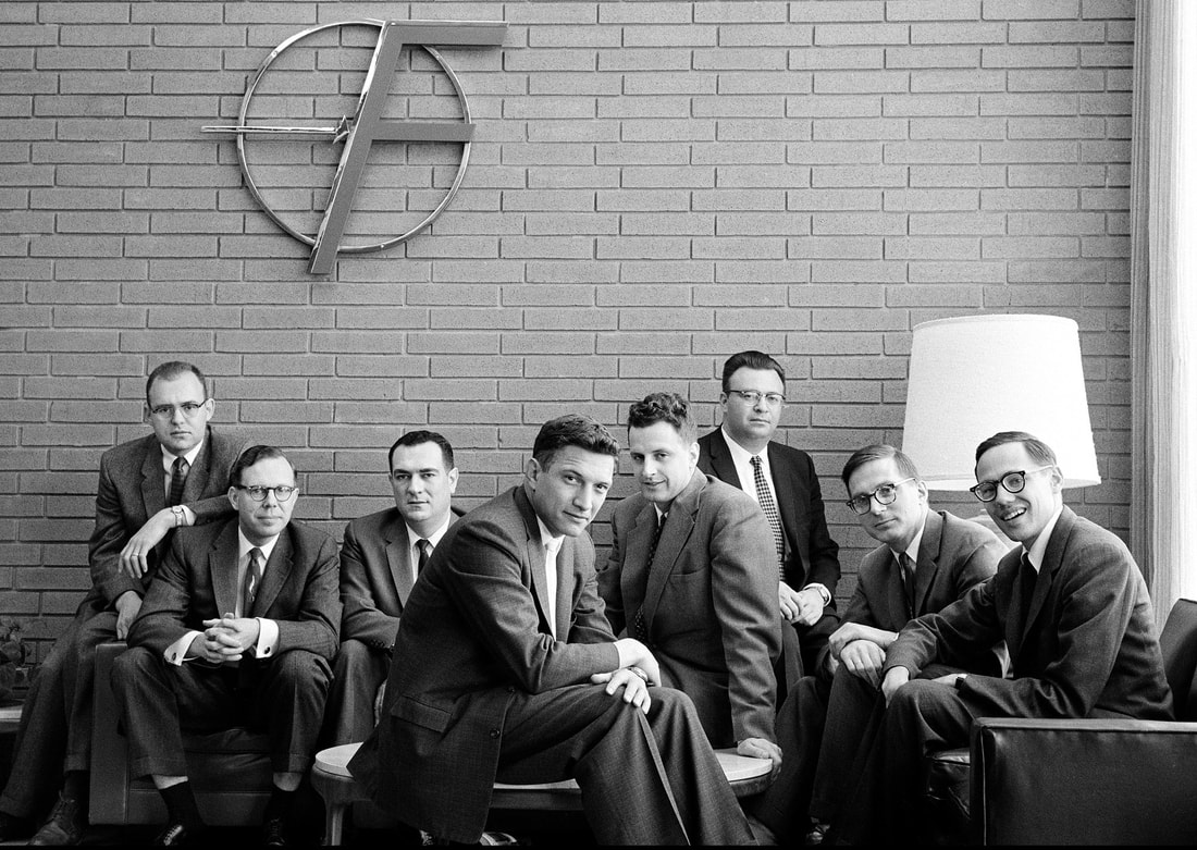 The founders of Fairchild Semiconductor, 1957. 