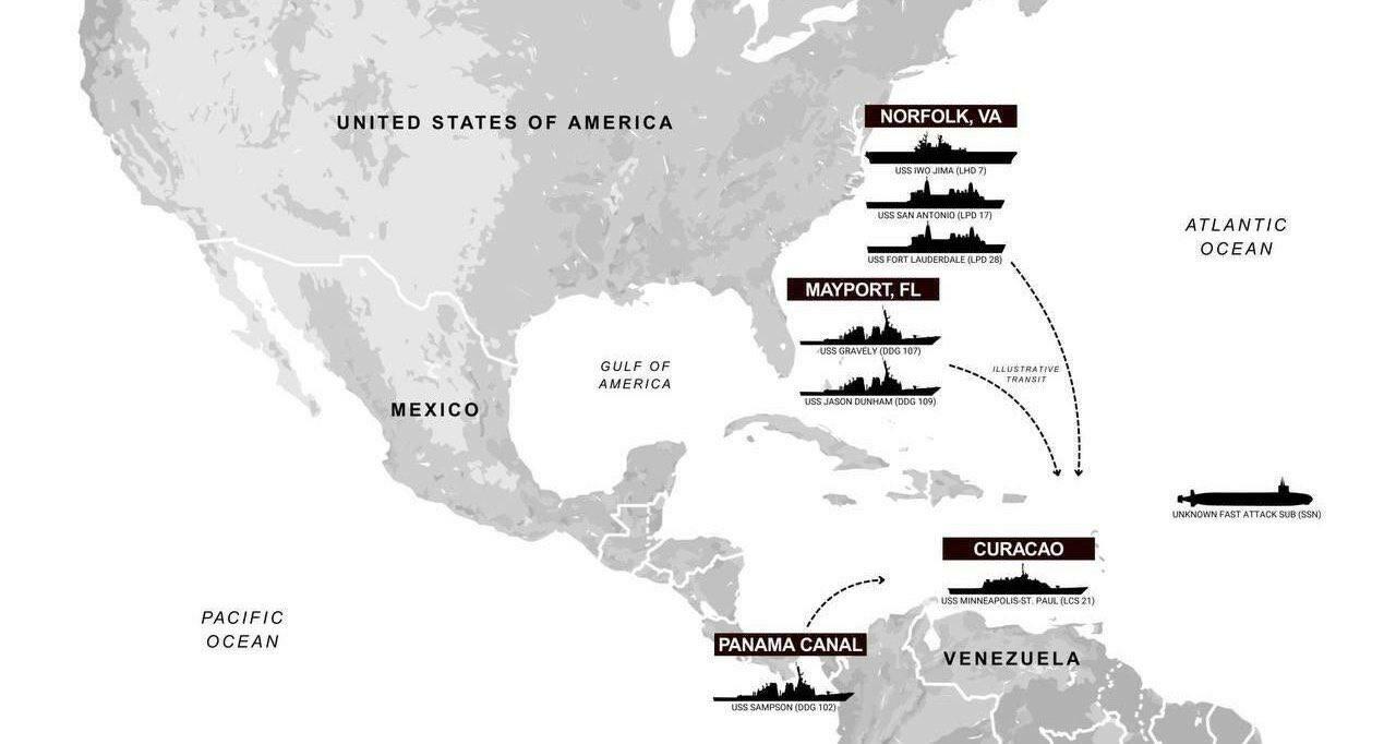 Venezuela Masses 15,000 Troops At Sensitive Border Areas Amid U.S. Naval Build-Up At Sea