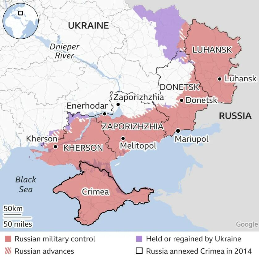 Ukraine War Map