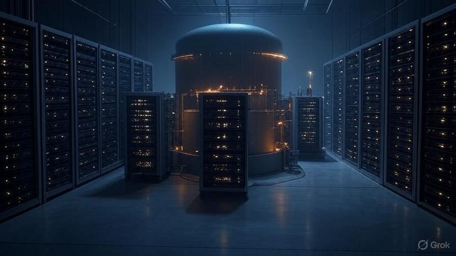 Grok's idea of a nuclear powered data center, I guess. 