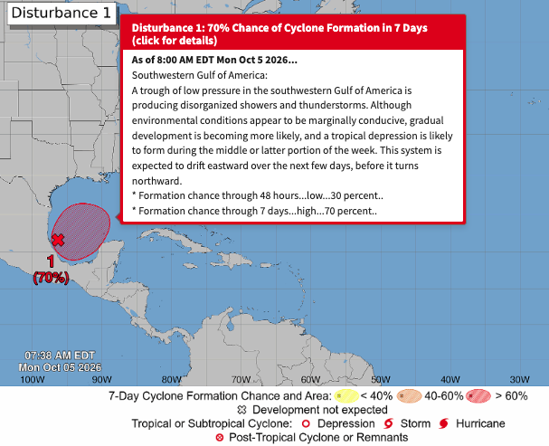 Tropic Disturbance Could Threaten Gulf Of America's Critical Refineries