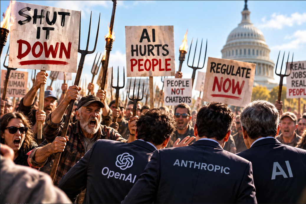 Planning For Pitchforks: AI Labs Are War-Gaming A Catastrophe, Public Revolt, And The Crackdown That Follows