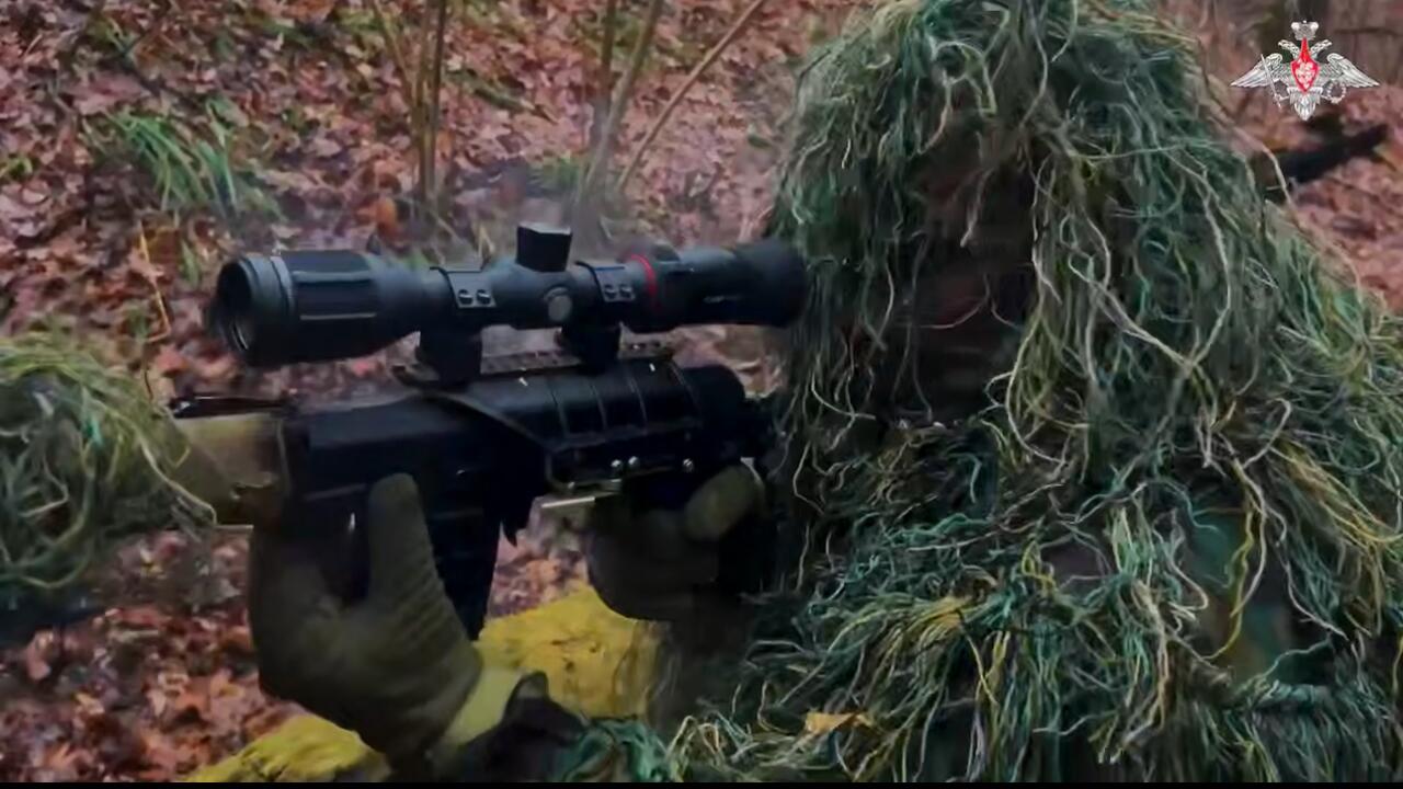 A Russian sniper