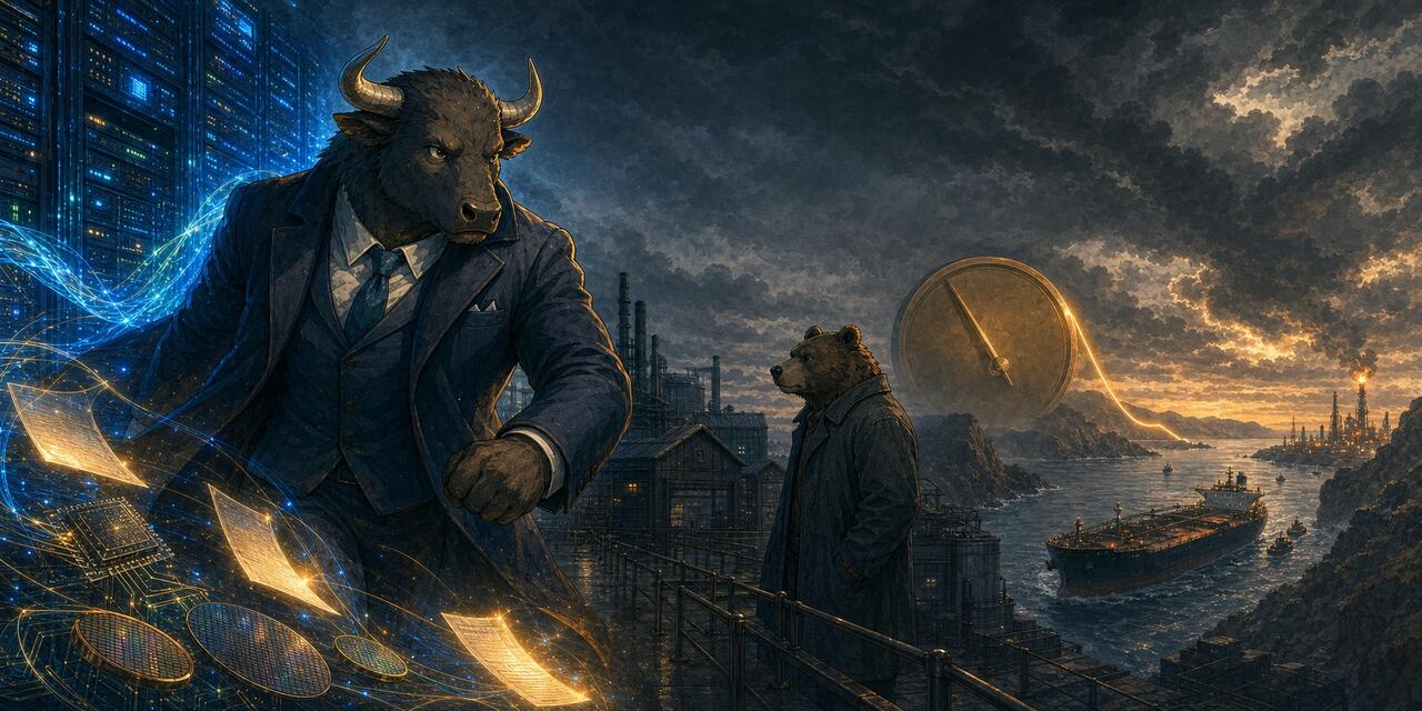 An anthropomorphic bull and the Strait of Hormuz.