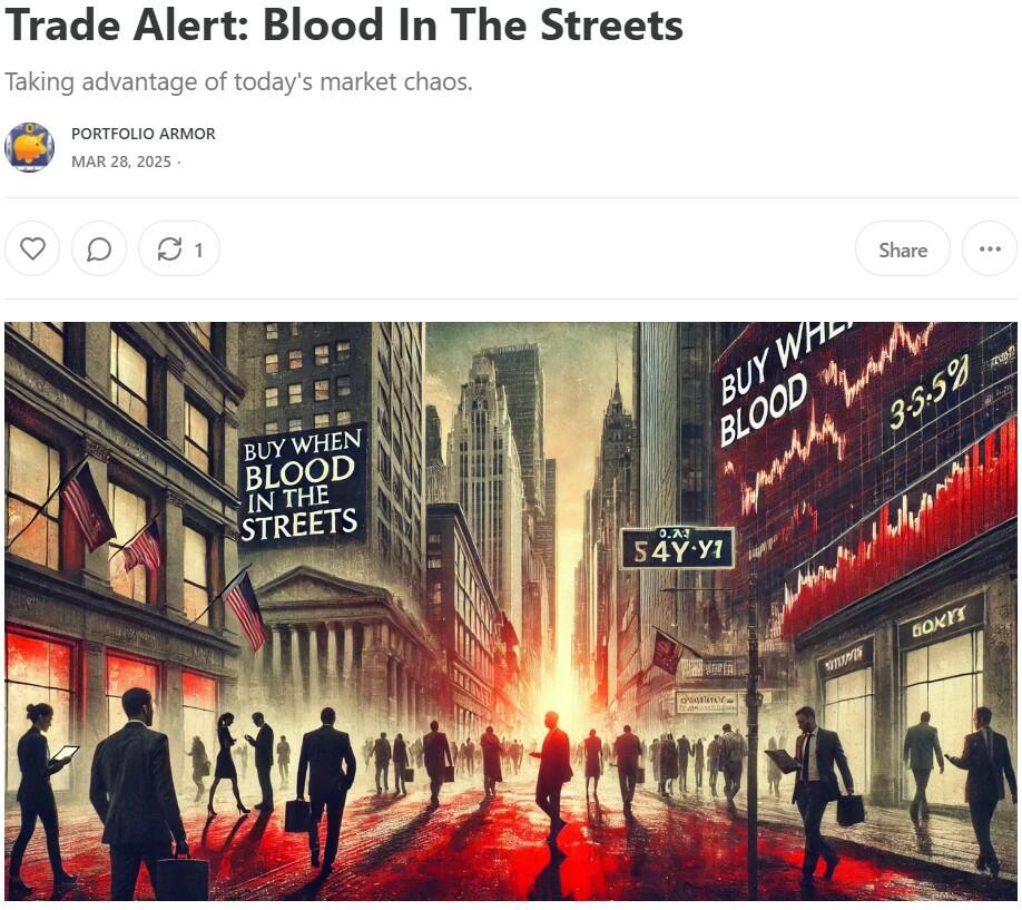 Blood in the streets, metaphorically.