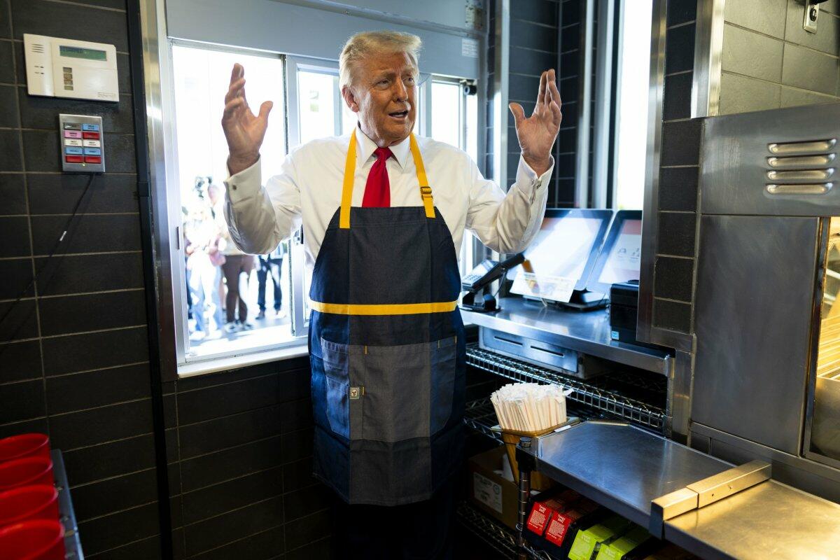 President Trump at McDonald's