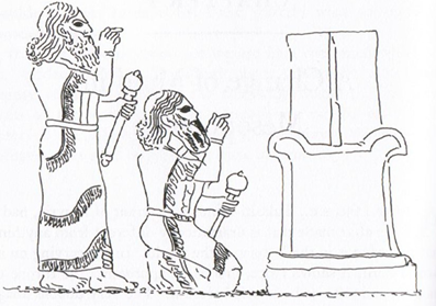 Carved image of Tukulti-Ninurta I, the world's first tyrant