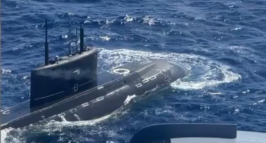 "Very Unique" Russian Attack Submarine Spotted In South China Sea