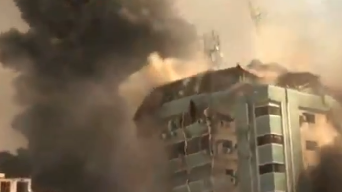 Israeli Airstrike Destroys Gaza Media HQ Building That Housed AP & Al Jazeera - Vimarsana News