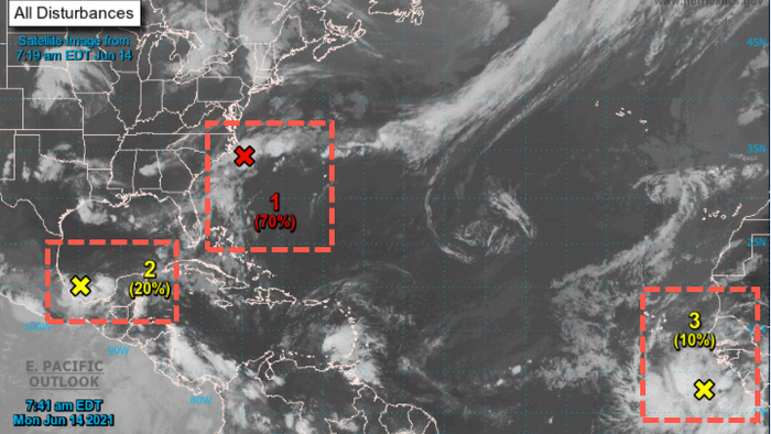 ​​​​​​​Busy Start To Hurricane Season? NHC Currently Tracks 3 Disturbances - Vimarsana News
