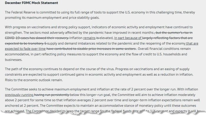 Here's What The Fed Will Say Today, And What Wall Street Expects It To Say - Vimarsana News