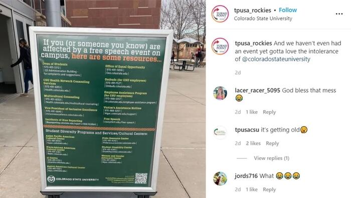 Colorado State Snowflakes Melt Down Over 'Free Speech' Events, Offered Trauma Counseling - Vimarsana News