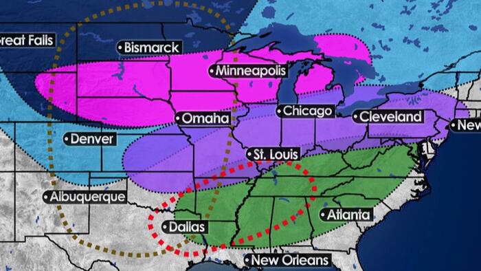Twin "High-Impact" Winter Storms Could Wreak Havoc Across US on Presidents Week - Vimarsana News