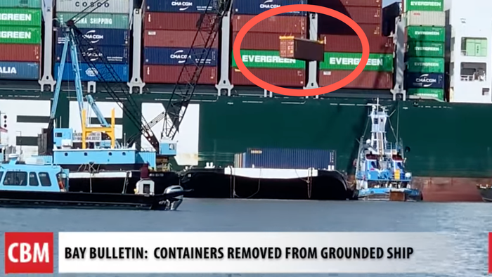 Watch: Giant Cranes Begin Lifting Containers Off Massive Ship Stuck In Chesapeake Bay - Vimarsana News