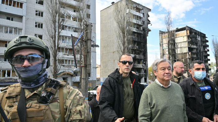 Russian Missiles Slam Into Kyiv As UN Chief & Bulgarian PM Visit: Reports - Vimarsana News