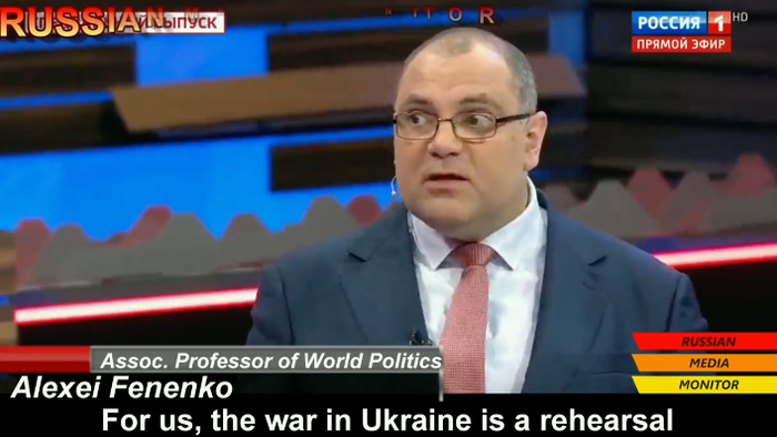 Russian Strategist Tells TV Pundit Ukraine War Is "Rehearsal" For NATO Conflict  