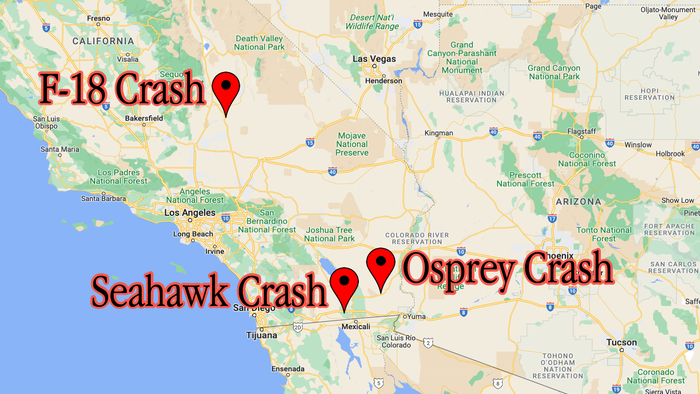Three US Military Aircraft Crash In Southern California Within One Week - Vimarsana News