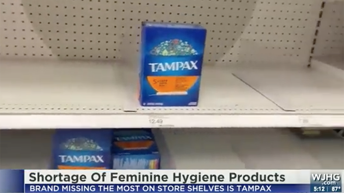 Watch: Now Women Can't Get Sanitary Products In Biden's America - Vimarsana News