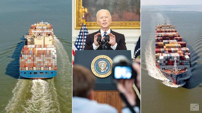 Biden Slams Ocean Carriers Ahead Of Port Of LA Speech - Vimarsana News