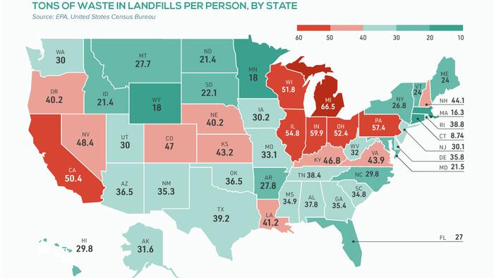 Land Of Waste: American Landfills By State - Vimarsana News