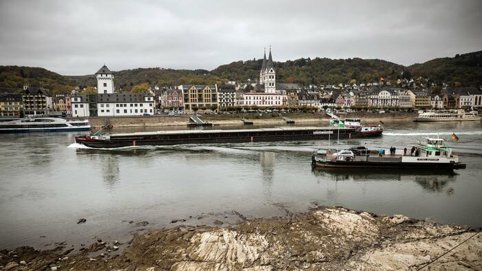 Rhine Water Levels Drop Below Critical Threshold That Could Halt Barge Traffic - Vimarsana News