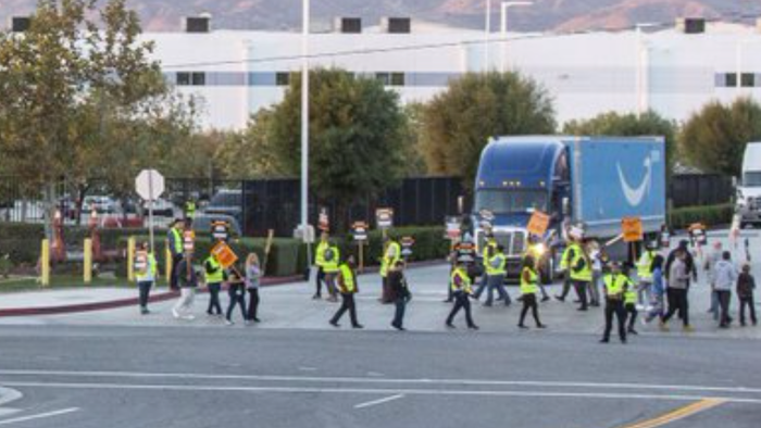 "We're Struggling": Amazon Workers At Major California Air Hub Strike