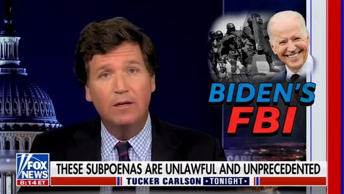 "This Is A Full-Blown Political Purge": Tucker Carlson Obtains DOJ Subpoenas Targeting Trump Allies - Vimarsana News