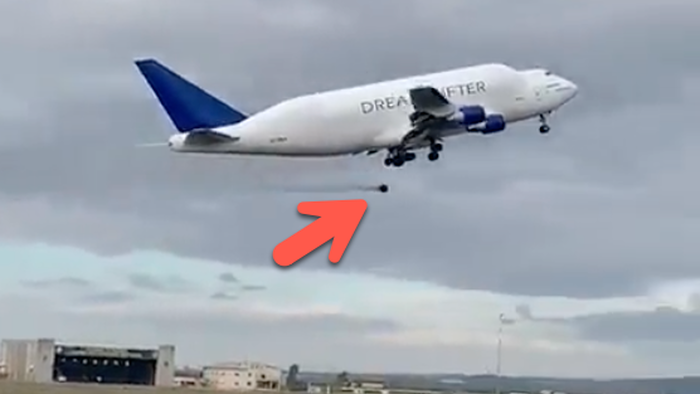 Boeing Dreamlifter’s Wheel Falls Off After Takeoff