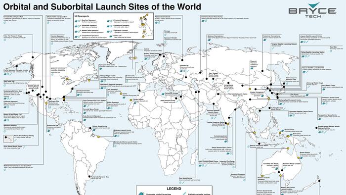 All Of The World's Spaceports On One Map - Vimarsana News