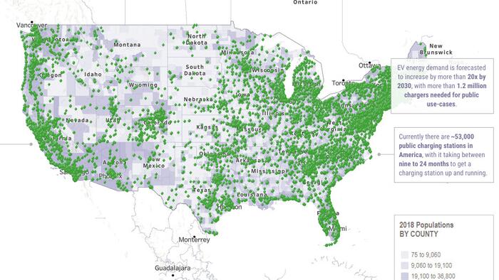 Here's Every EV Charging Station Across The US - Vimarsana News