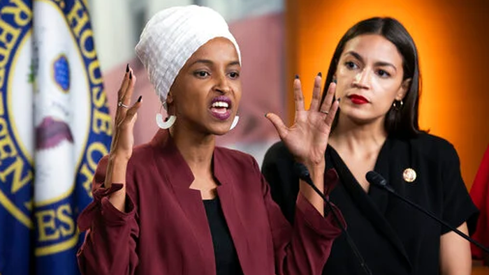 Watch: Ilhan Omar Calls Anti-War Protesters "Dangerous Propagandists" For Disrupting Town Hall - Vimarsana News