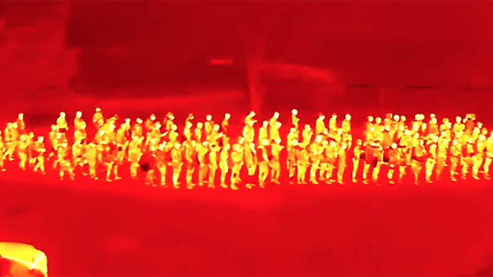 Watch: Thermal Drone Footage Shows Army Of Illegals Entering US - Vimarsana News