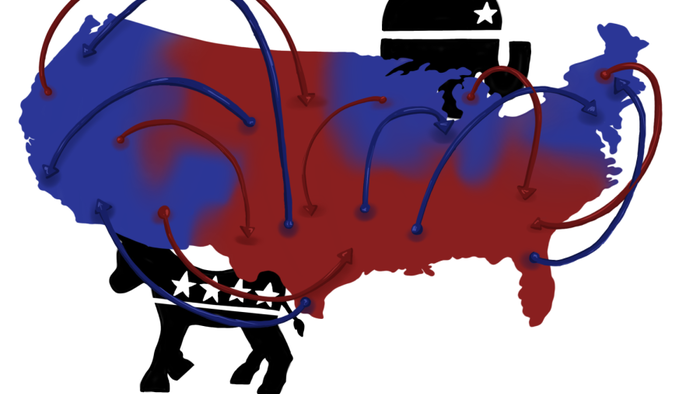 The Great Re-Sort: New, National Survey Indicates Political Migration Will Soar - Vimarsana News