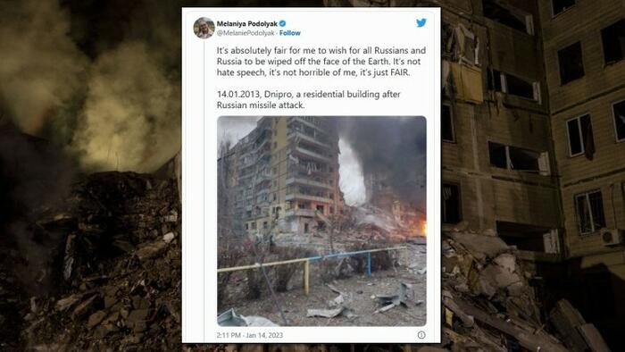 Ukrainian Activist Lauded By Western Media Says She Wants "All Russians" To Be "Wiped Off The Face Of The Earth"
