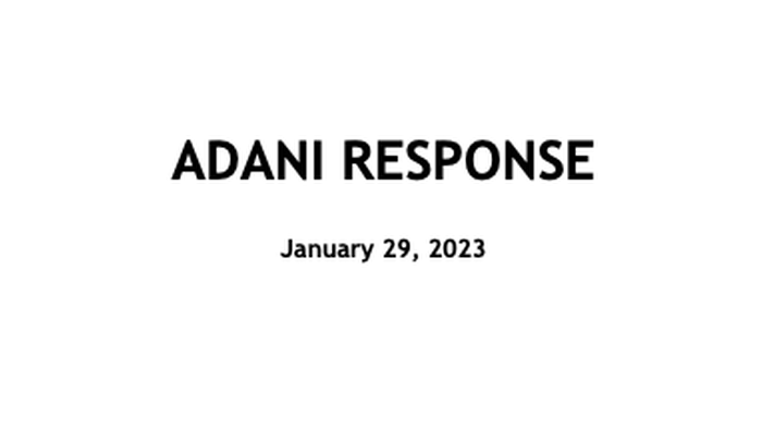NextImg:Adani Publishes 413-Page Report Saying Hindenburg's Short Attack Is 'Calculated' Fraud