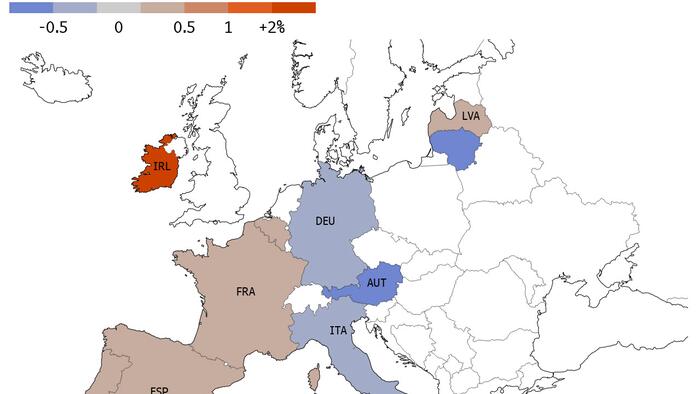 NextImg:Eurozone Narrowly Avoids Recession In Q4 Thanks To Ireland