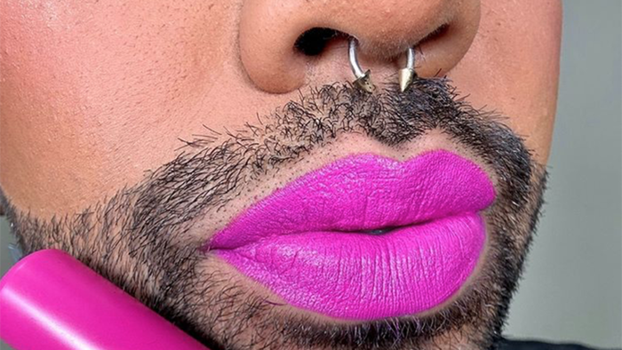 NextImg:Cosmetics Brand Accused Of "Erasing Women" With Bearded Lipstick Ads