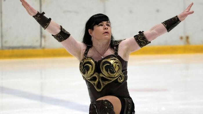 NextImg:Watch: Inexperienced Trans Figure Skater Performs At European Championship With Hilarious Results